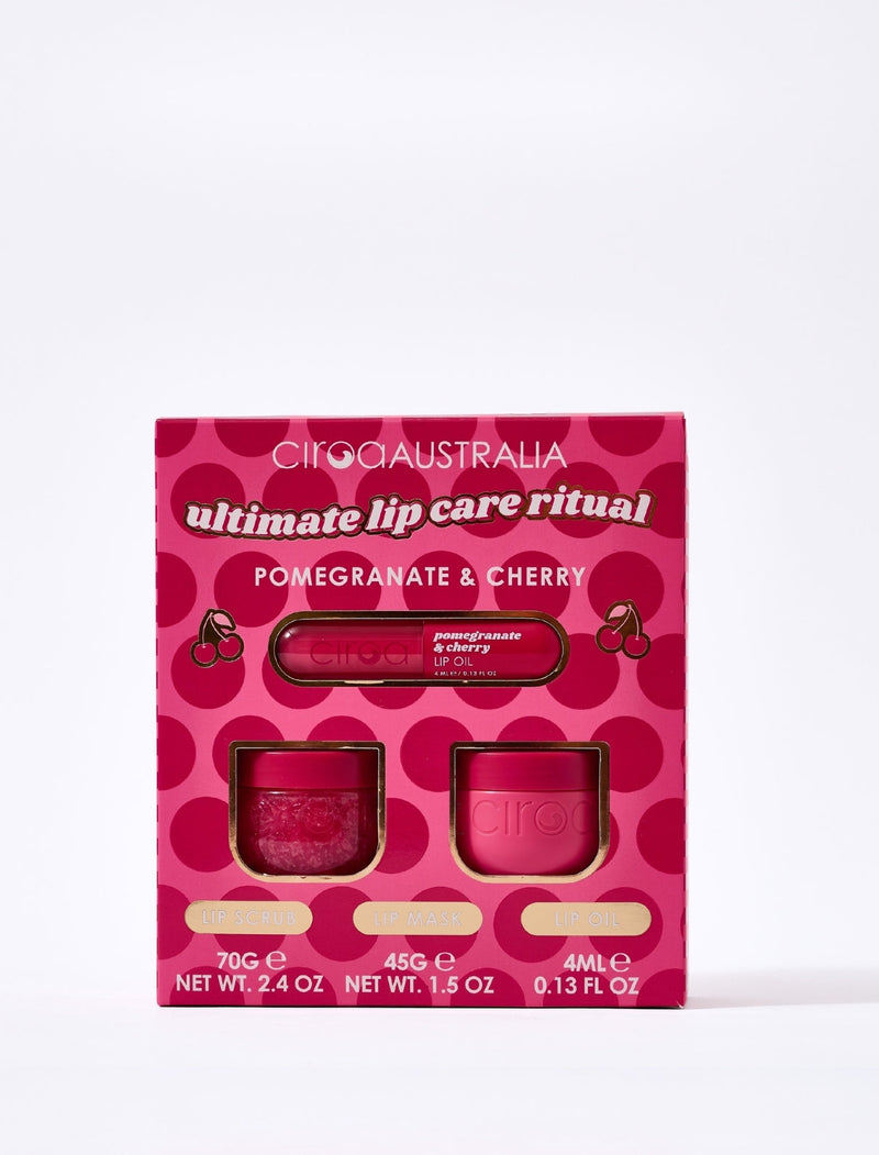 Pomegranate & Cherry Ultimate Lip Care Ritual 3 Piece - Rejuvenates & Soothes